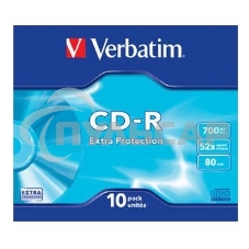 Диск CD-R Verbatim 700Mb 52x Slim case (10шт) (43415)