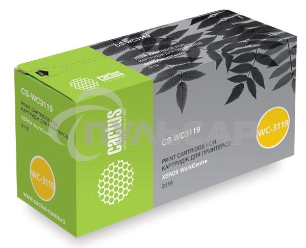 Картридж лазерный Cactus CS-WC3119 (013R00625) черный (3000 стр.) для Xerox WorkCentre 3119
