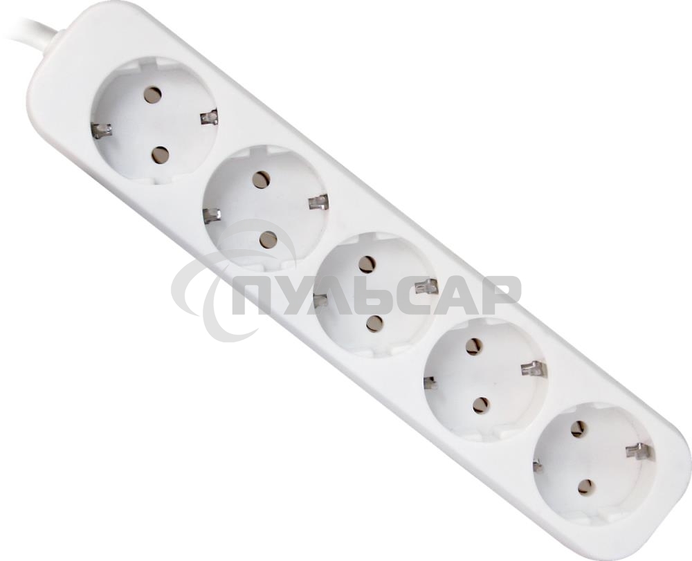 Удлинитель Defender E518 белый 1.8 м, 5 розеток 