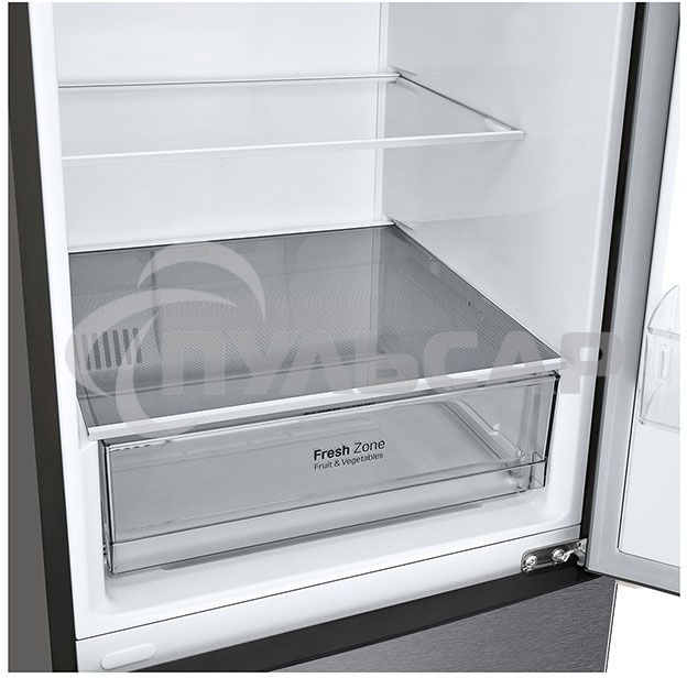 Холодильник LG GA-B509CLCL графитовый двухкамерный 277/107л морозилка снизу, No Frost