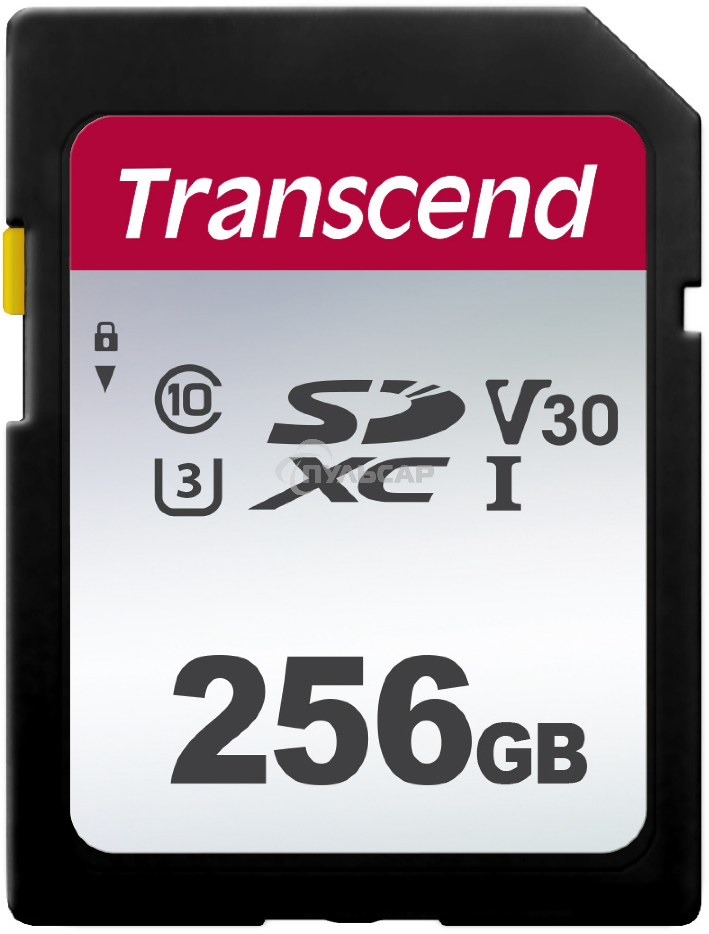 Флеш карта SD 256Gb Transcend SDXC Class 10 UHS-I U3, V30, TLC, Silver