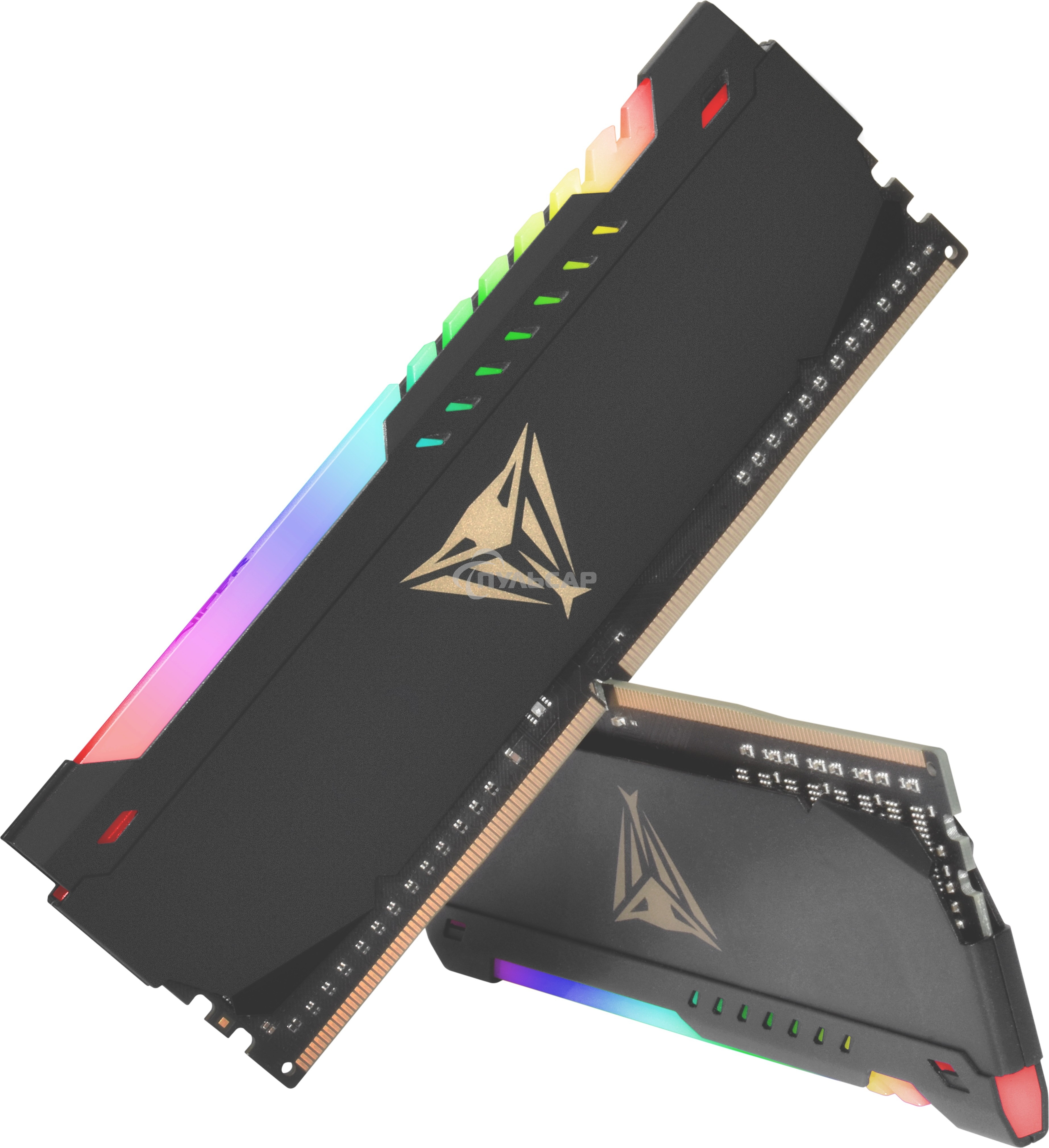 Оперативная память Patriot Viper Steel, DDR4, 32Gb (2x16Gb), 3600MHz, CL20, DIMM, с радиатором, RGB, черный