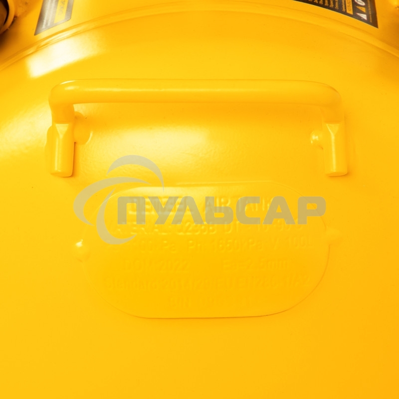 Компрессор безмаслянный малошумный DLS 1800/100,1800 Вт, 3х600, 100 л, 345 л/мин Denzel