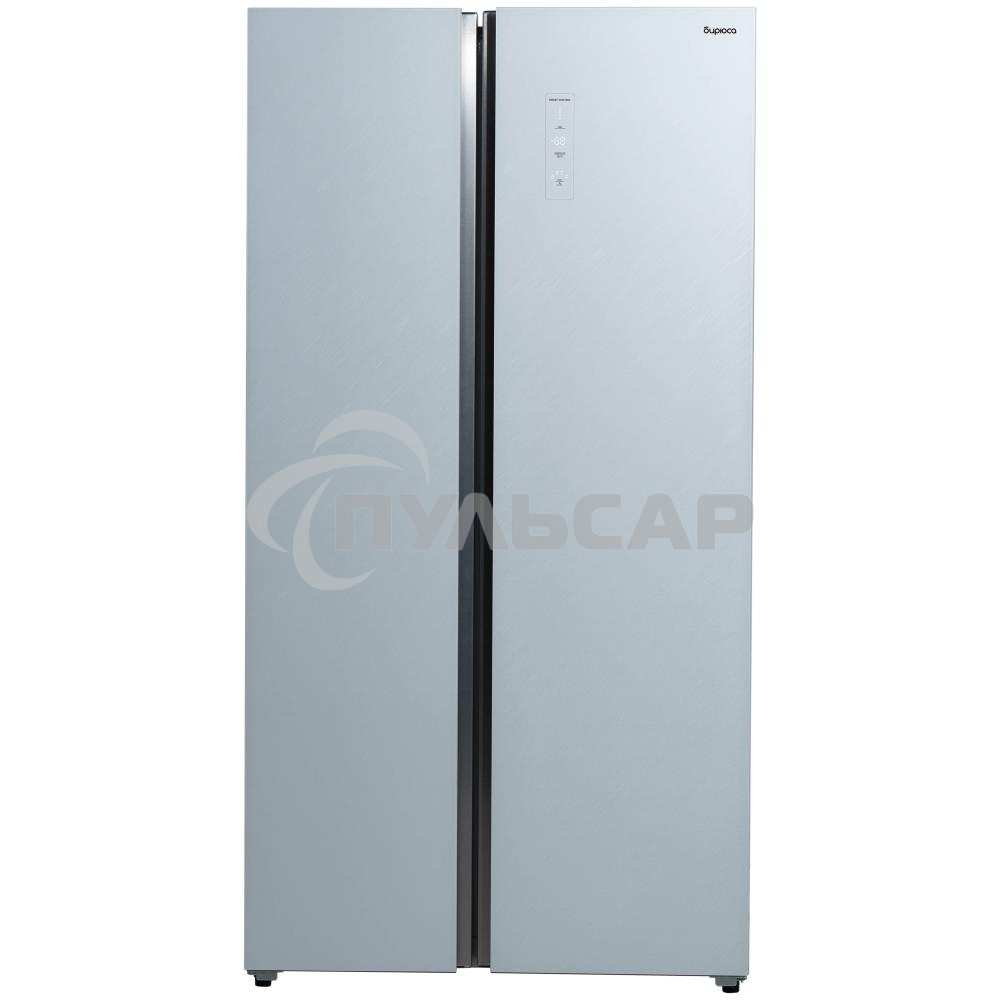 Холодильник Бирюса SBS 541 TWG текстурированное белое стекло двухкамерный 343/198 л морозилка слева, NoFrost, Side-by-side