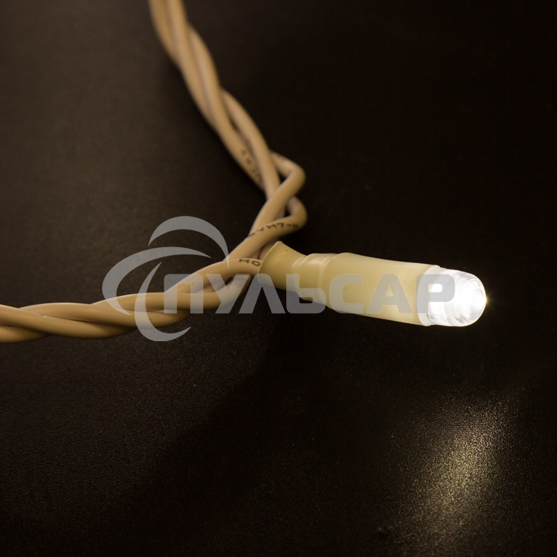 Гирлянда Neon-night Нить 10м, постоянное свечение, белый ПВХ, 230В, теплый белый