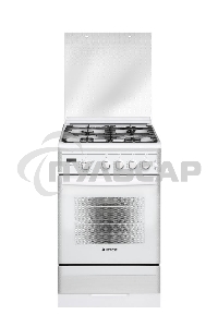 Плита газовая Gefest ПГ 5300-03 0040 белый, конфорок 4 шт, духовка 52 л, 50 см x 85 см x 58.5 см