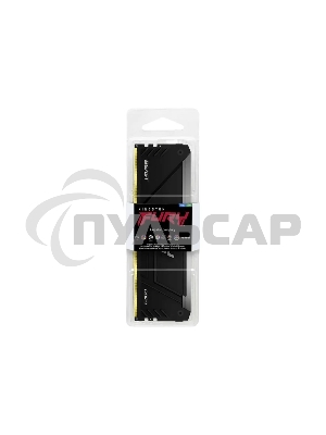 Оперативная память Kingston Fury Beast, DDR4, 32Gb (1x32Gb), 3600MHz, CL18, DIMM, с радиатором, RGB, черный