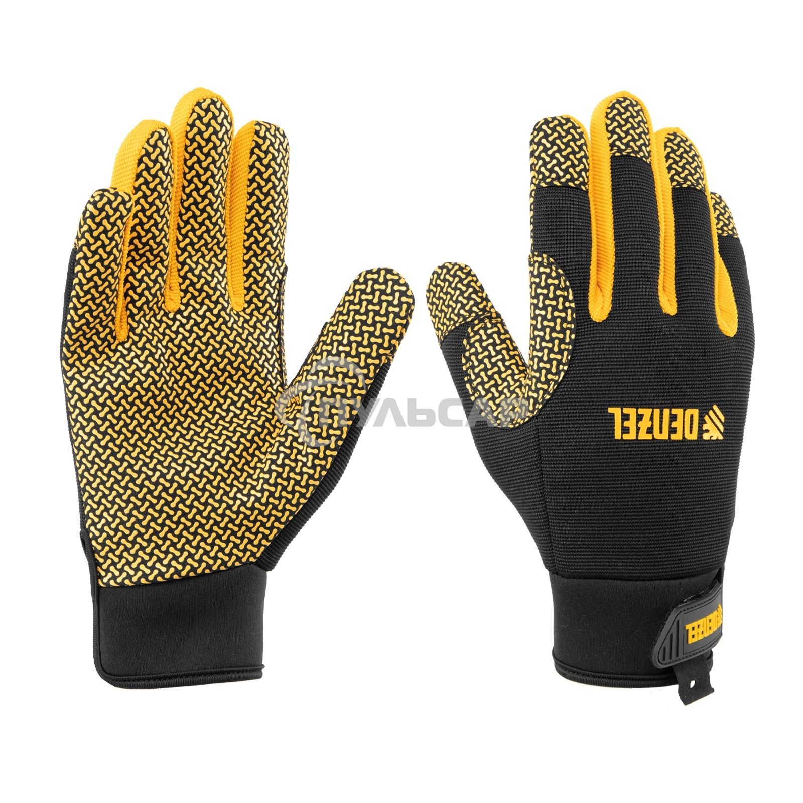 Перчатки универсальные Denzel 67999 силиконовое нанесение, размер 9