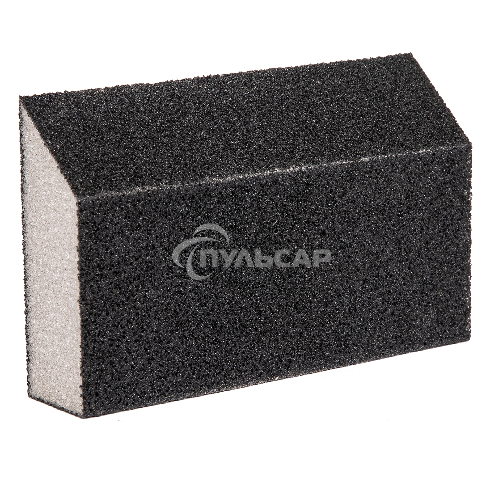 Губка для шлифования, 125 х 75 х 25 мм, трапеция, средняя жесткость, P100 Сибртех