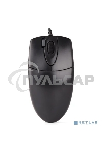 Мышь проводная A4Tech OP-620D черный, 1000 dpi, USB, кнопки - 4