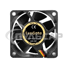 Вентилятор для корпуса ExeGate EX06025B3P-24 черный, 60 мм, 5100 об/мин, 34 дБ, 3 pin