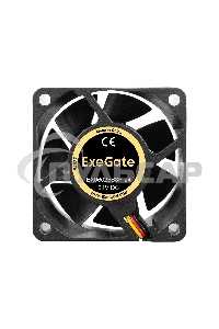 Вентилятор для корпуса ExeGate EX06025B3P-24 черный, 60 мм, 5100 об/мин, 34 дБ, 3 pin