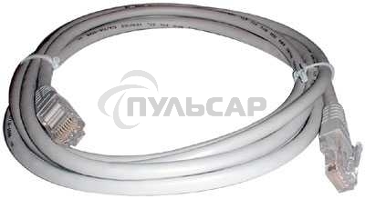 Патч-корд UTP Cablexpert кат.5e, 10м, литой, многожильный (серый)