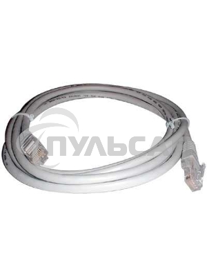 Патч-корд UTP Cablexpert кат.5e, 10м, литой, многожильный (серый)