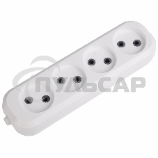 Колодка 4 гнезда без заземления Rexant