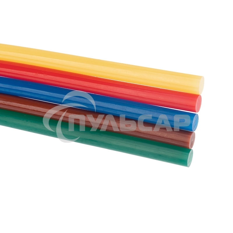 Клеевые стержни Rexant, Ø11 мм, 270 мм, цветные, 10 шт., хедер