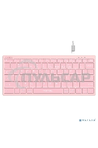 Клавиатура беспроводная A4Tech Fstyler FBX51C розовый USB BT/Radio slim Multimedia