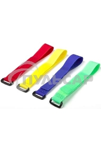 Хомут-липучка 125мм, 20 шт., желтый