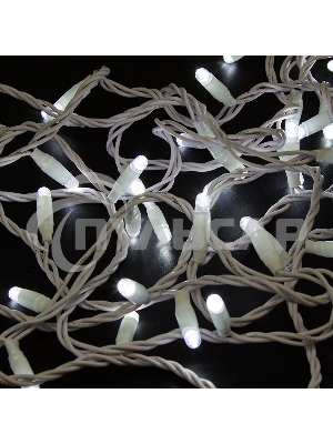 Гирлянда Neon-night Нить 10м, постоянное свечение, белый ПВХ, 230В, белый