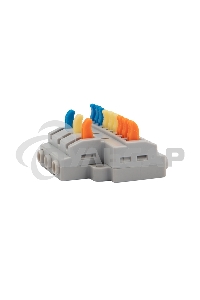 Клемма СМК 3х3 проходная разветвительная 3 полюса, с монтажной площадкой (1 ввод, 3 вывода на полюс), (4 шт/уп) Rexant