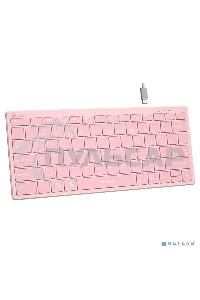 Клавиатура беспроводная A4Tech Fstyler FBX51C розовый USB BT/Radio slim Multimedia