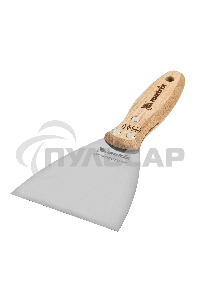 Шпательная лопатка Matrix из нержавеющей стали, 100 мм, буковая рукоятка, EFP