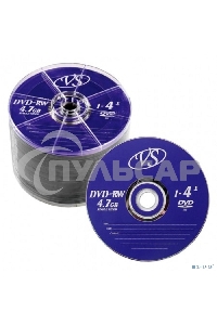 Диск DVD-RW VS (PERFEO) 4.7 Gb, 4x, Bulk (50), (50/600).