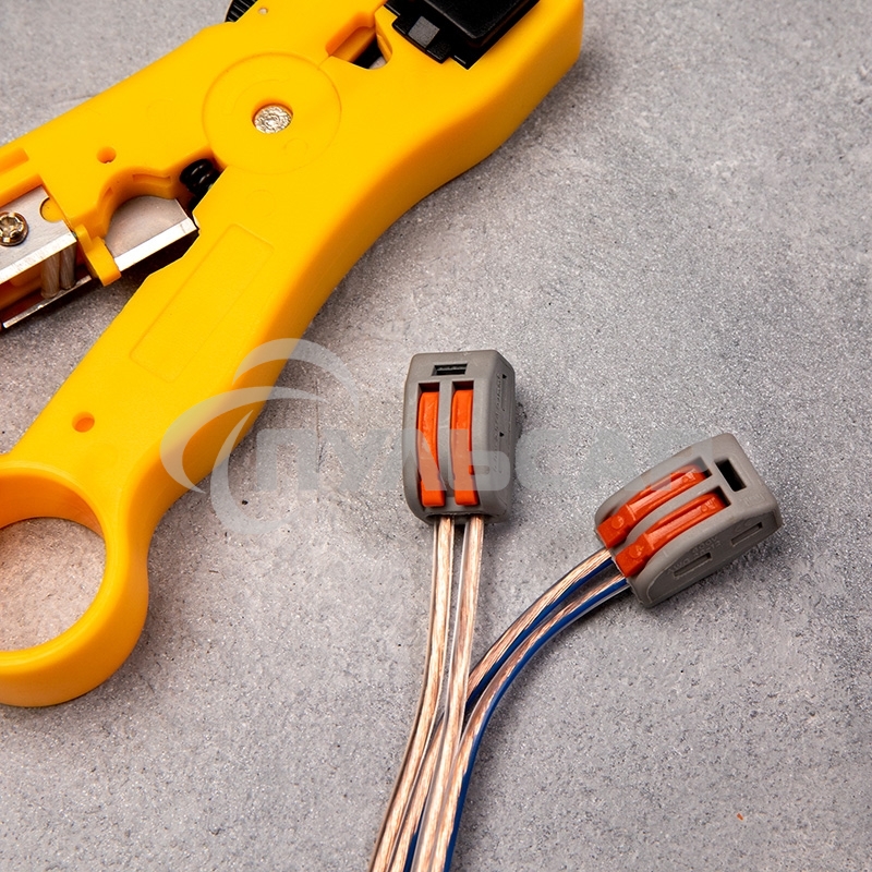 Универсальная клемма 2-проводная, серая (0,08-2,5/4 мм²) (50 шт./уп.) Rexant