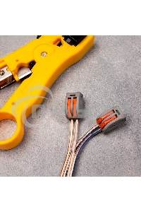 Универсальная клемма 2-проводная, серая (0,08-2,5/4 мм²) (50 шт./уп.) Rexant