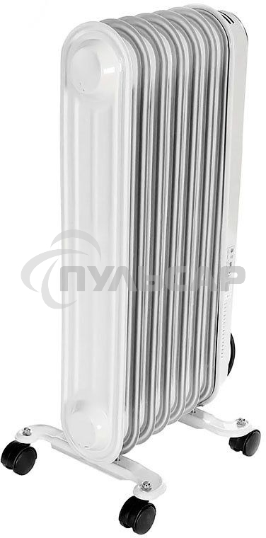 Обогреватель масляный Ресанта ОМПТ-7Н (7 секций) белый, 1500 Вт, 15 м2, термостат 67/3/3
