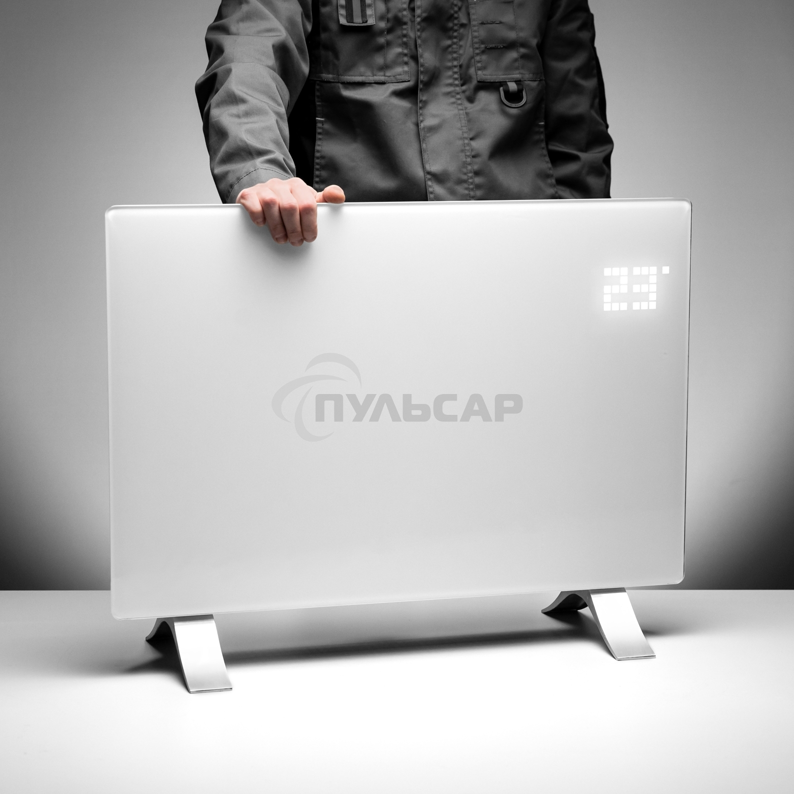 Конвектор Denzel OptiPrime-1500 белый, 1500 Вт, 20 м2, термостат, дисплей, WiFi