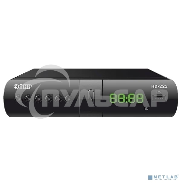Ресивер эфирный цифровой DVB-T2/C HD HD-225 метал, дисплей DOLBY DIGITAL, Эфир
