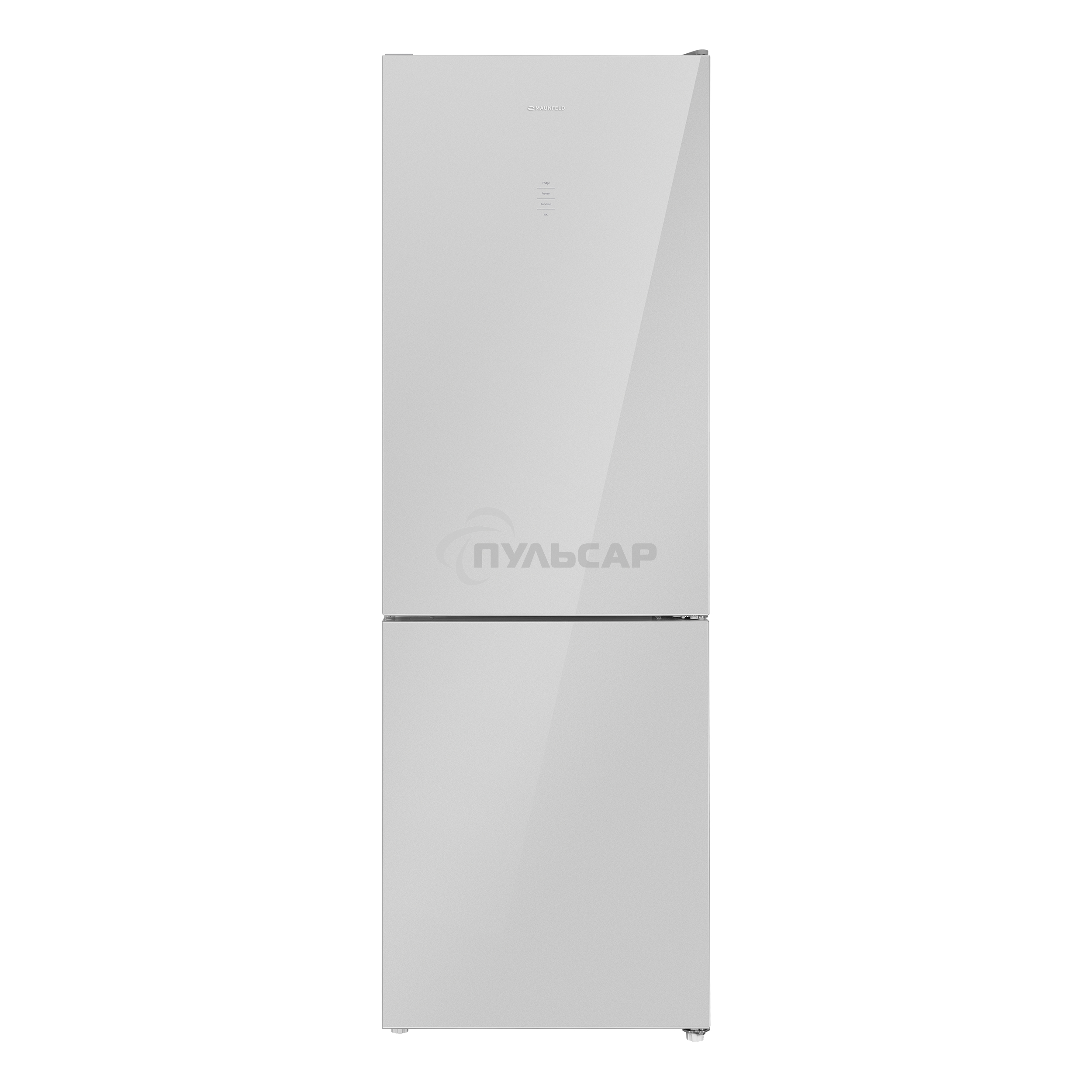 Холодильник Maunfeld MFF185NFS серый двухкамерный инвертор 240/100л морозилка снизу, No Frost