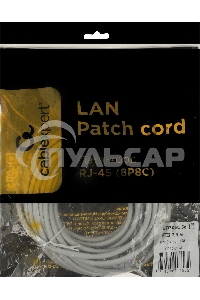 Патч-корд UTP Cablexpert кат.5e, 7.5м, литой, многожильный (серый)