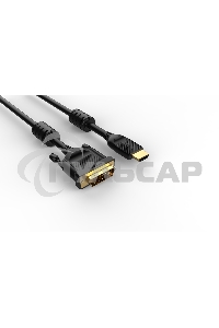 Кабель HDMI AM/DVI(24+1)M, 1.8м, CU, 1080P@60Hz, 2F, VCOM <CG484GD-1.8M>