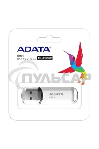 Флешка USB ADATA C906 (AC906-32G-RWH), 32Gb, USB 2.0, R/W 15/5, белый