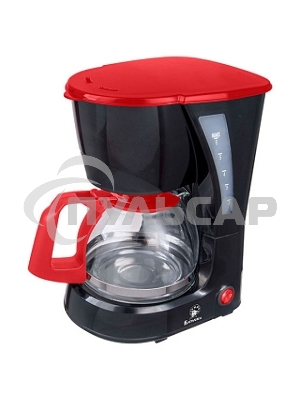 Кофеварка Василиса КВ1-600 черный с красным