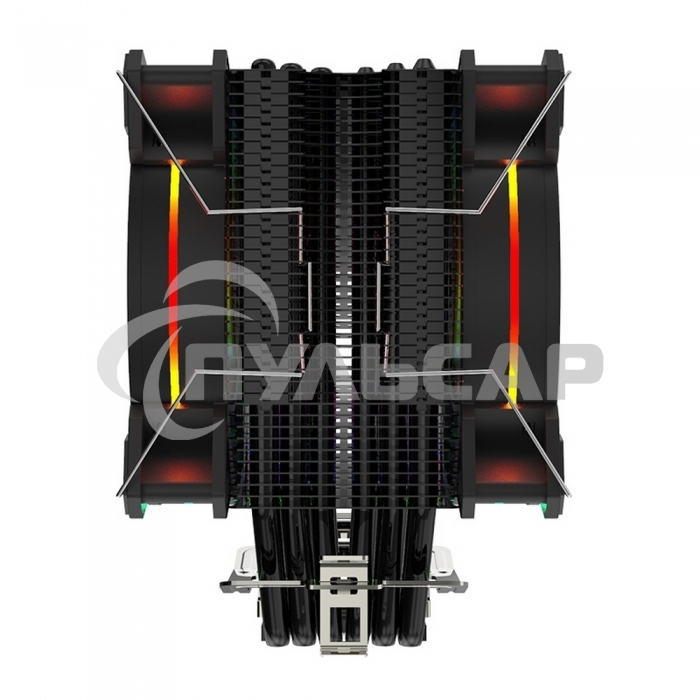 Кулер для процессора Alseye H120D черный, 120 мм, алюминий/медь, 2000 об/мин, 35.5 дБ, 4 pin, 200 Вт, 154 мм