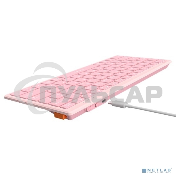 Клавиатура беспроводная A4Tech Fstyler FBX51C розовый USB BT/Radio slim Multimedia