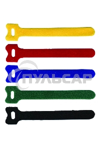 Хомут-липучка 125мм, 20 шт., желтый