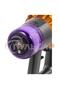 Пылесос вертикальный Dyson V15 Detect Absolute (SV47) желтый/никель, питание от аккумулятора, 220 Вт, уборка сухая, пылесборник 0.76 л, работа от АКБ max - 60 мин