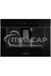 Автоматическая кофемашина Kuppersberg KCM 182 Black коллекция High-Tech,управление сенсорное,максимальное давление 20 бар,емкость для воды 1.8л, есть капучинатор,приготовление кофе автоматическое, материал панели стекло, черный