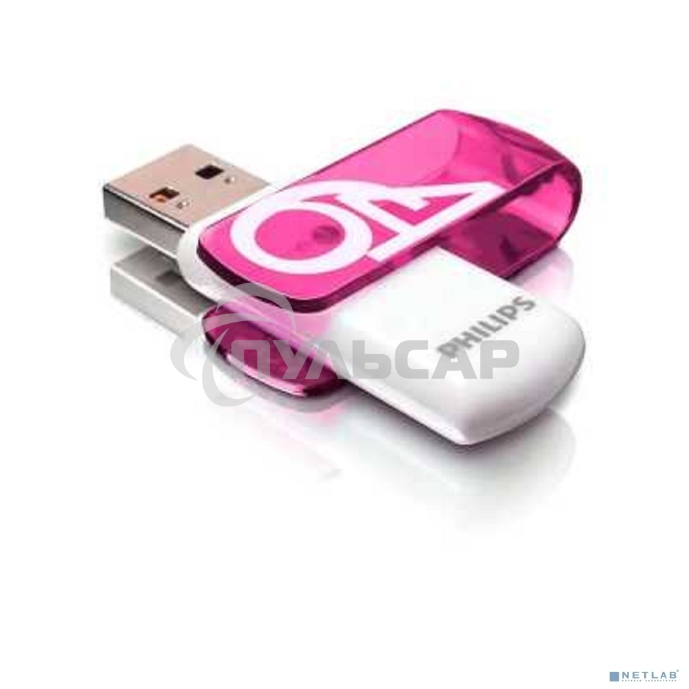 Флешка USB 64Gb PHILIPS VIVID2.0 64Gb, USB 2.0