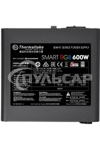 Блок питания Thermaltake Smart RGb (PS-SPR-0600NHSAWE-1), 600Вт, 80 PLUS, 120мм, черный