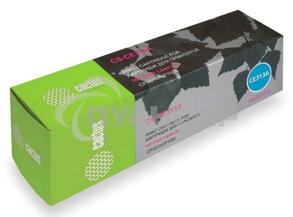 Картридж лазерный Cactus CS-CE313A пурпурный (1000 стр.) для HP LJ CP1012Pro/CP1025