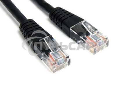 Патч-корд Lanmaster UTP TWT-45-45-0.5-BK вилка RJ-45-вилка RJ-45 кат.5е 0.5м черный ПВХ (уп.:1шт)