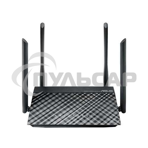 Маршрутизатор беспроводной Asus RT-AC1200 10/100BASE-TX черный (Dual Band)