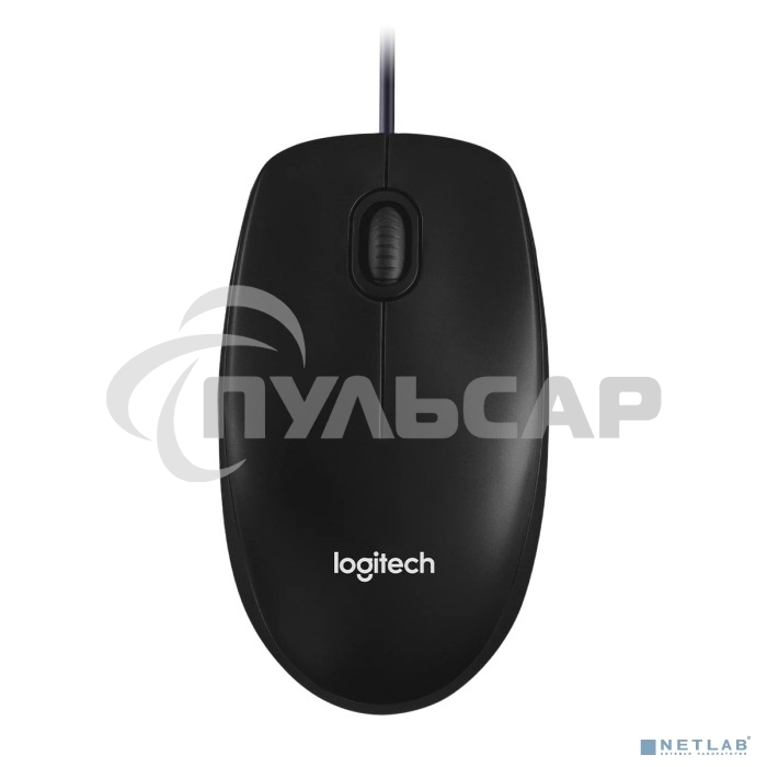 Мышь проводная Logitech M100/100R DARK/GREY (темно-серая/черная), 1000 dpi, USB, кнопки - 3