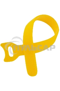 Хомут-липучка 125мм, 20 шт., желтый