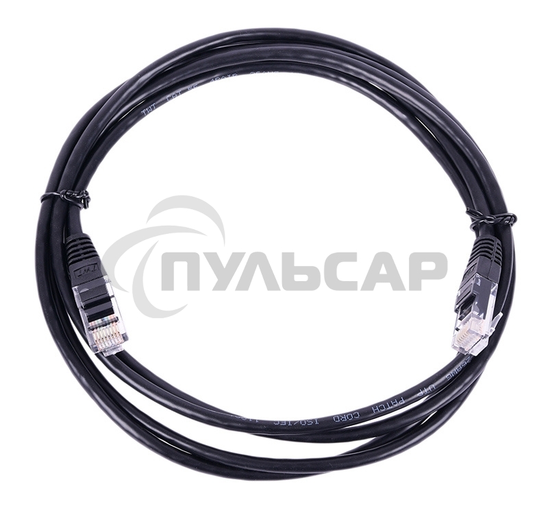 Патч-корд Lanmaster UTP TWT-45-45-0.5-BK вилка RJ-45-вилка RJ-45 кат.5е 0.5м черный ПВХ (уп.:1шт)